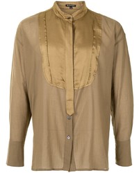 Ann Demeulemeester Oversized Mandarin Collar Shirt