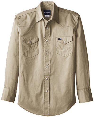 Wrangler Authentic Cowboy Cut Work Western Long Sleeve Shirt, $28 |   | Lookastic