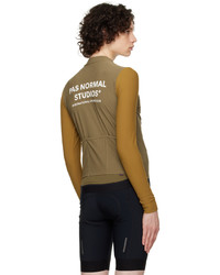 Pas Normal Studios Brown Khaki Mechanism Long Sleeve T Shirt