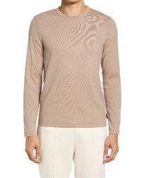 AG Canon Solid Long Sleeve T Shirt In Birch Bark At Nordstrom