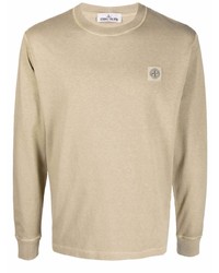Stone Island Logo Patch Long Sleeved Top