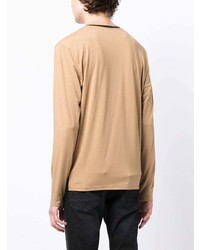 BOSS Long Sleeve Colour Block T Shirt