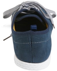Aeropostale Blue Suede Shoes Faux Suede Low Top Sneaker