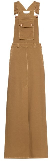 dungaree maxi skirt