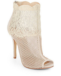 Chinese Laundry Jeopardy Mesh Lace Peep Toe Boots