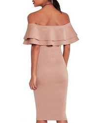 Missguided Off The Shoulder Midi Dress