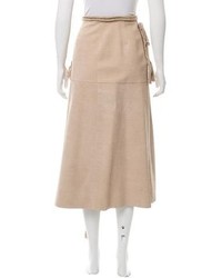 Lanvin Embossed Leather Skirt W Tags