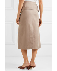 Rokh Layered Cotton Midi Skirt