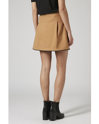 Boutique Melton Wool Wrap Mini Skirt