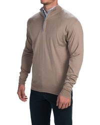 Tan Mock-Neck Sweater
