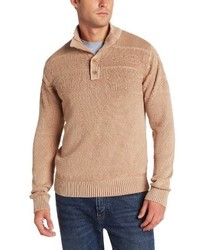 Alex Stevens Textured Fair Isle Mock Neck Sweater