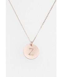 Nashelle 14k Gold Fill Initial Disc Necklace