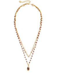 Chan Luu Garnet Layered Necklace