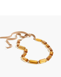 J.Crew Lucite And Pav Necklace