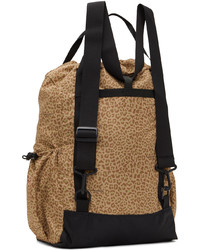 Engineered Garments Brown Leopard Print 3 Way Backpack