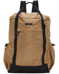 Engineered Garments Brown Leopard Print 3 Way Backpack