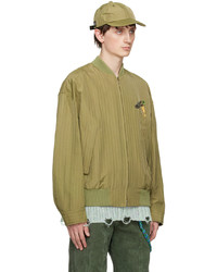 Song For The Mute Khaki Plant Bomber Jacket