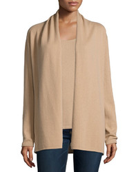 Neiman Marcus Cashmere Collection Modern Cashmere Open Cardigan