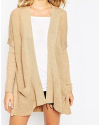 Asos Collection Cape Cardigan In Ripple Stitch