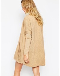 Asos Collection Cape Cardigan In Ripple Stitch