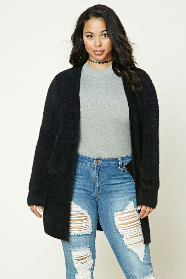 faux mohair cardigan