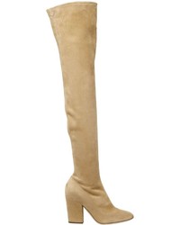 Sergio Rossi 90mm Stretch Suede Over The Knee Boots