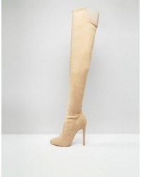 Asos Kamber Stretch Over The Knee Boots