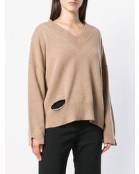 Federica Tosi Cut Detail Flared Sweater