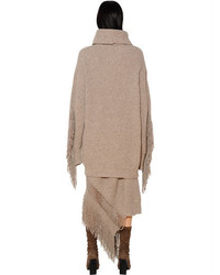 Stella McCartney Oversize Fringed Cashmere Wool Sweater