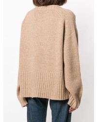 6397 Oversized Ribbed Trim Sweater