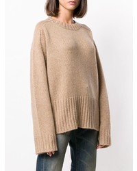 6397 Oversized Ribbed Trim Sweater