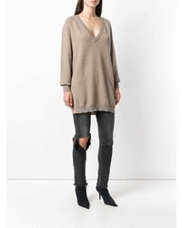 Liska Oversized V Neck Sweater