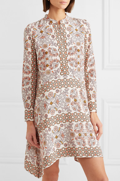 Tory Burch Celeste Printed Silk Mini Dress, $303  |  Lookastic