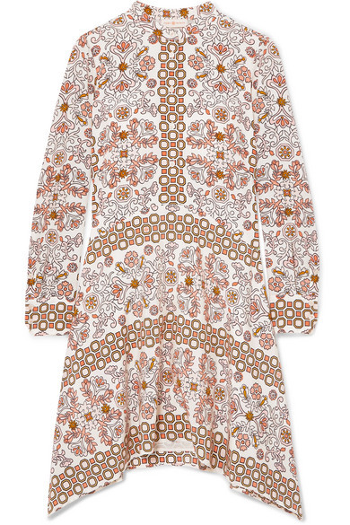 Tory Burch Celeste Printed Silk Mini Dress, $303  |  Lookastic