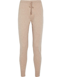 Madeleine Thompson Bagby Cashmere Track Pants Beige