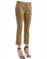 Dsquared2 Cotton Twill Cropped Pants