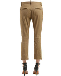 Dsquared2 Cotton Twill Cropped Pants