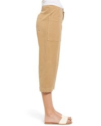 James Perse Crop Stretch Cotton Twill Pants