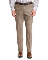 Isaia Donegal Flat Front Trousers