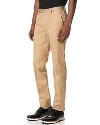 Calvin Klein Collection Exact Compact Cotton Twill Slim Fit Pants