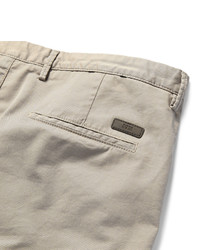 Hugo Boss Slim Fit Overdyed Stretch Cotton Gabardine Trousers