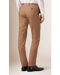 Burberry Slim Fit Stretch Cotton Travel Tailoring Trousers