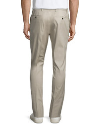 Burberry Slim Fit Stretch Travel Trousers Tan