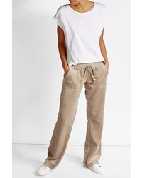 Juicy Couture Straight Leg Velour Track Pants