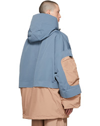 A. A. Spectrum Blue Taupe Alfire Down Jacket