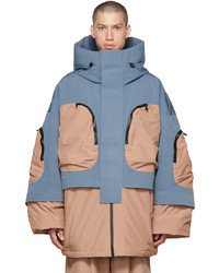 A. A. Spectrum Blue Taupe Alfire Down Jacket