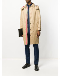 Thom Browne Detachable Hood Snap Front Parka In Mackintosh