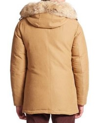 michael kors parka yellow