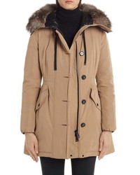 Moncler Monticole Hooded Down Parka With Removable Genuine Fox