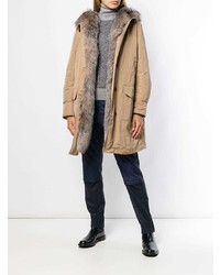 Moncler Zipped Hooded Parka Coat